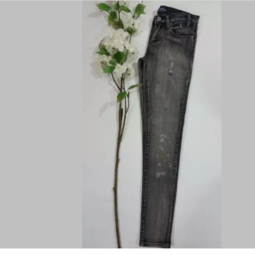 Les Halles Jeans Size 26-0 Black/Dark Grey skinny - Picture 2 of 7